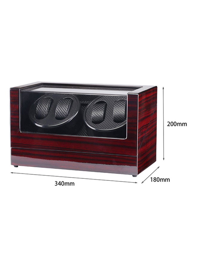 unisex 4-Slot Double Head Rotating Winder Watch Display Box ZS335100