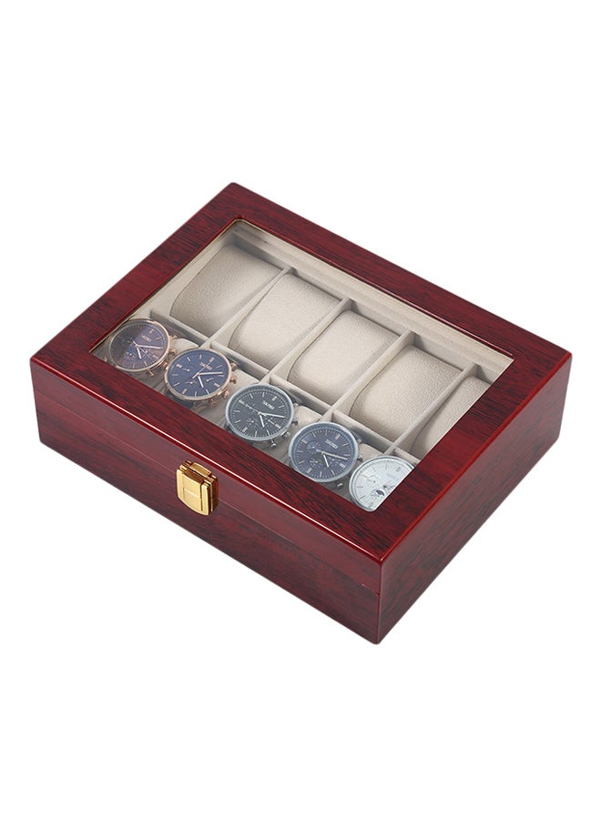 LESHP - 10-Grid Wooden Watch Box ZG944700 - Image 1