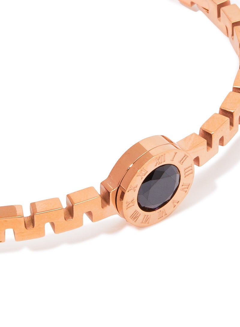 Gulfdealz Roman Numerals Bangle Bracelet  - Image 2
