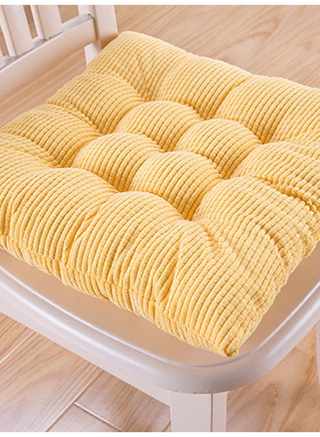 Generic Soft Square Comfortable Chair Pad Yellow 40x40centimeter 