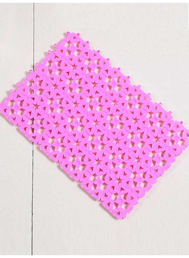 Generic Non-Slip Multiuse Floor Mat Pink 40x60cm 