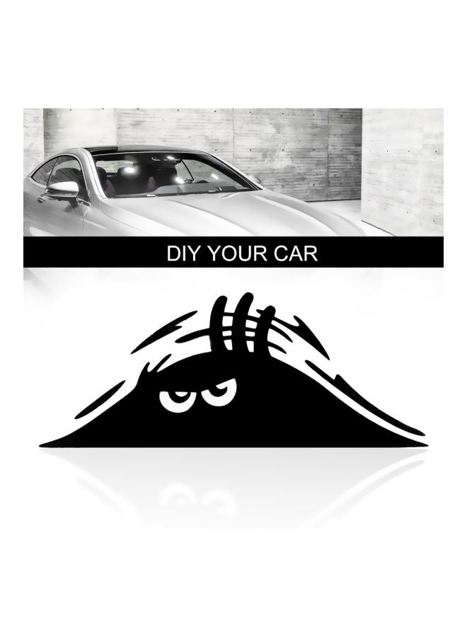Car Window Funny Peeking Monster Sticker - Image 2