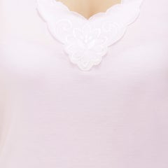 BYC Embroidered Floral V-Neck Camisole White  - Image 4