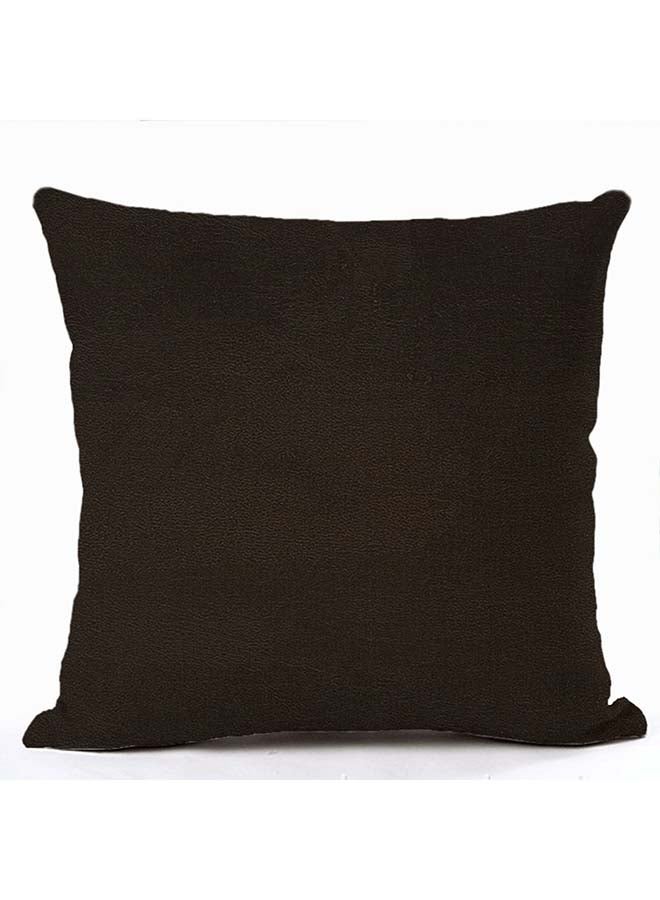 Solid Design Cushion Cover Brown 45x45cm