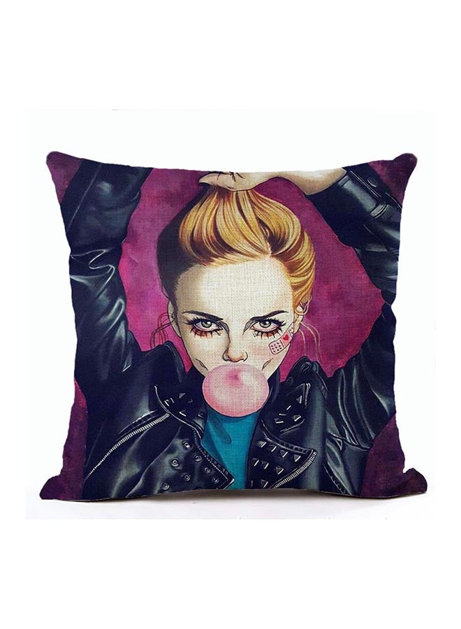 Unique Printed Cushion Case Multicolour 45x45cm