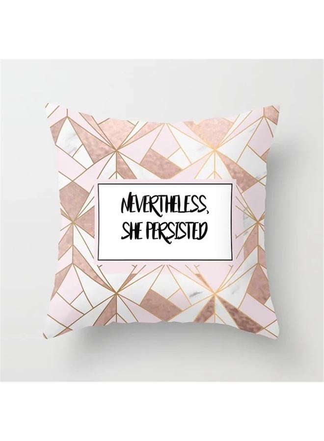Printed Decorative Cushion Cover Multicolour 45x45cm