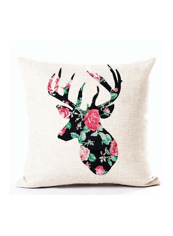 Decorative Printed Cushion Cover Multicolour 45x45cm