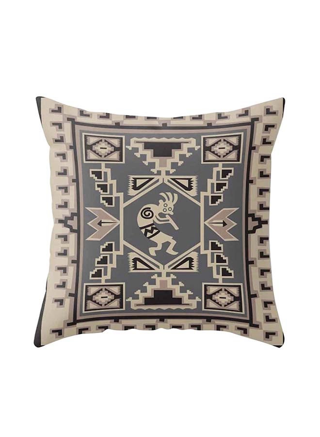 Ethnic Style Geometric Pattern Cushion Cover Multicolour 45x45cm