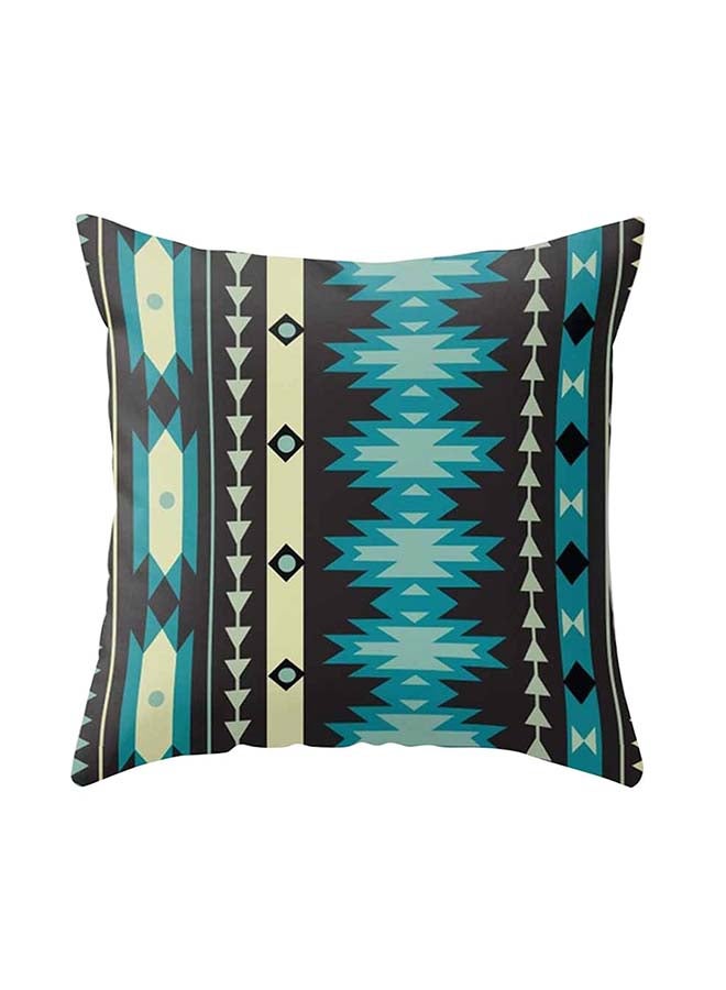 Ethnic Style Geometric Pattern Cushion Cover Multicolour 45x45cm
