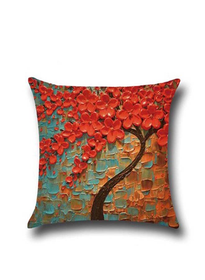 Floral Printed Cushion Cover Multicolour 45x45cm
