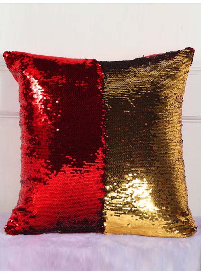 غطاء وسادة مزين بالترتر متعدد الألوان 40x40سم