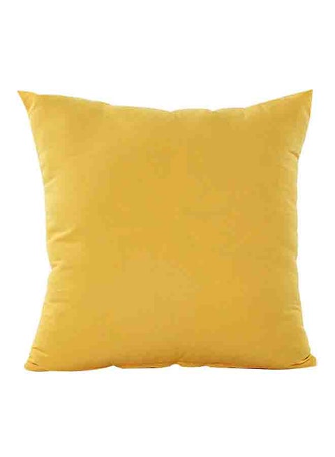 Solid Design Modern Cushion Cover Yellow 45x45centimeter
