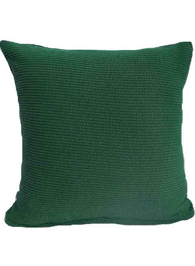 غطاء وسادة بلون سادة ونمط بسيط أخضر 50x50سم