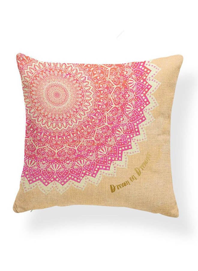 Mandala Flower Cushion Cover Multicolour 45x45cm