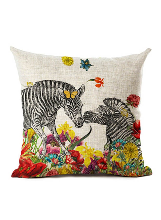 Love Joy Print Soft Cushion Cover Multicolour 45x45cm