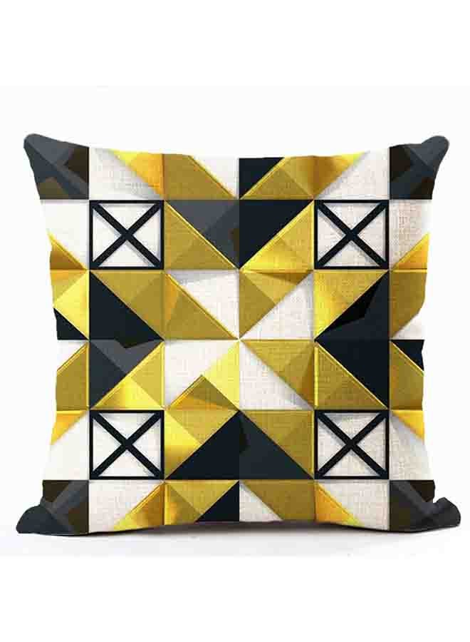 غطاء وسادة بنمط هندسي متعدد الألوان 45x45سم
