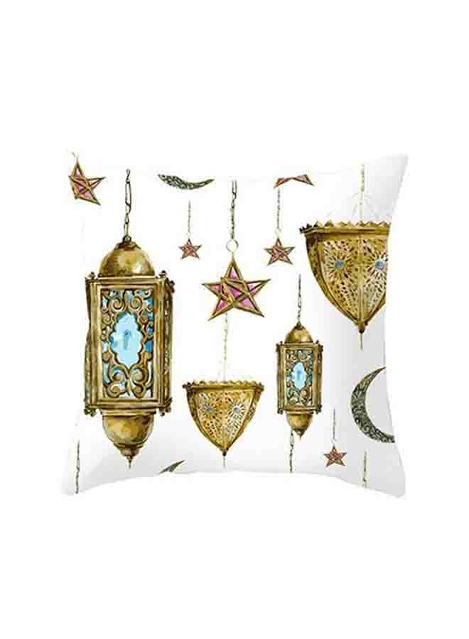 Generic Ramadan Themed Square Cushion Cover Multicolour 45x45cm 