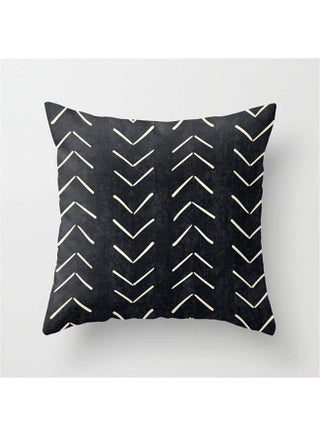 Modern Simple Geometric Pattern Cushion Cover Black 45x45cm - v1566385482/N29189711A_1