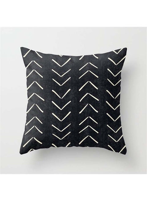 Modern Simple Geometric Pattern Cushion Cover Black 45x45cm