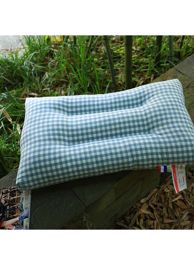 Striped Rectangle Soft Pillow Cover acrylic Blue 48x74cm 
