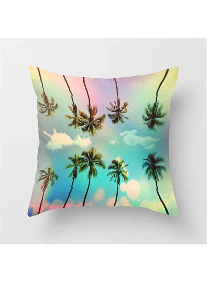 غطاء وسادة ديكور بتصميم منظر طبيعي لبحر متعدد الألوان 45x45سم