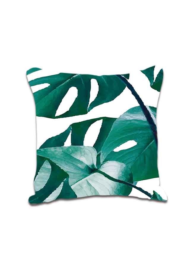 غطاء وسادة ناعم للديكور مربع الشكل ومزين بطبعة زهور متعدد الألوان 45x45سم
