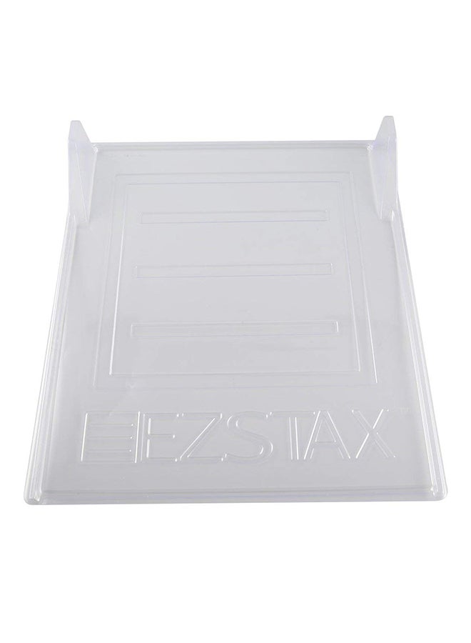 10-Piece Clothes Organizing Folding Board Set Clear 34.5 x 29.5 x 6.5cm - Image 1