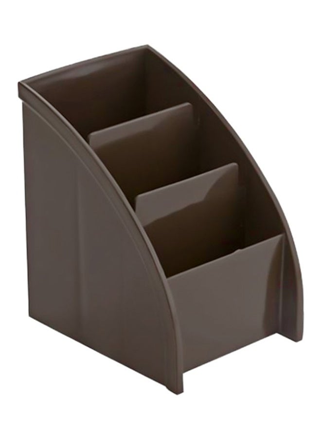 Desktop Phone And Remote Storage Box Brown 11.5 x 8.9 x 12.9cm  - Image 1