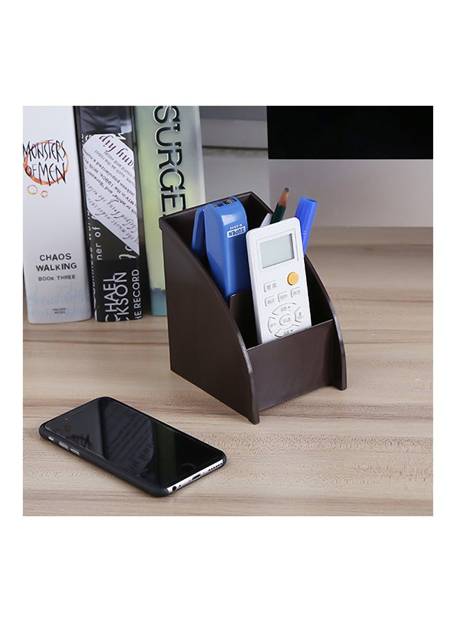 Desktop Phone And Remote Storage Box Brown 11.5 x 8.9 x 12.9cm  - Image 2
