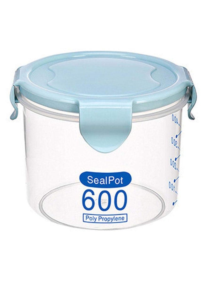 Food Grain Storage Jar Blue/Clear