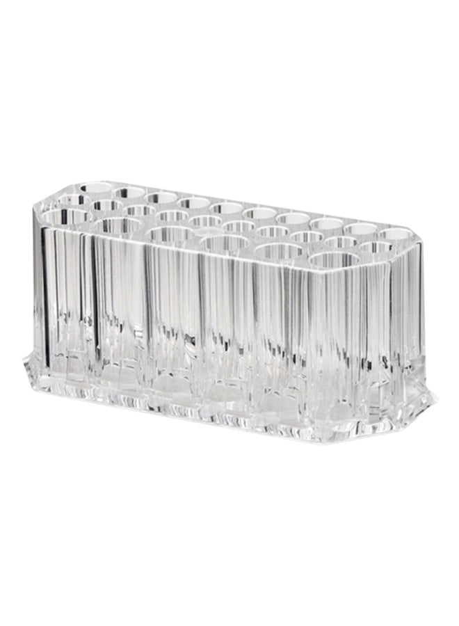 26 Holes Makeup Brush Holder Clear