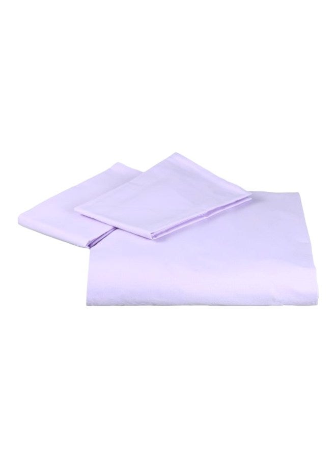 Lantique - 3-Piece Cotton Duvet Cover Set Lilac Standard - Image 1