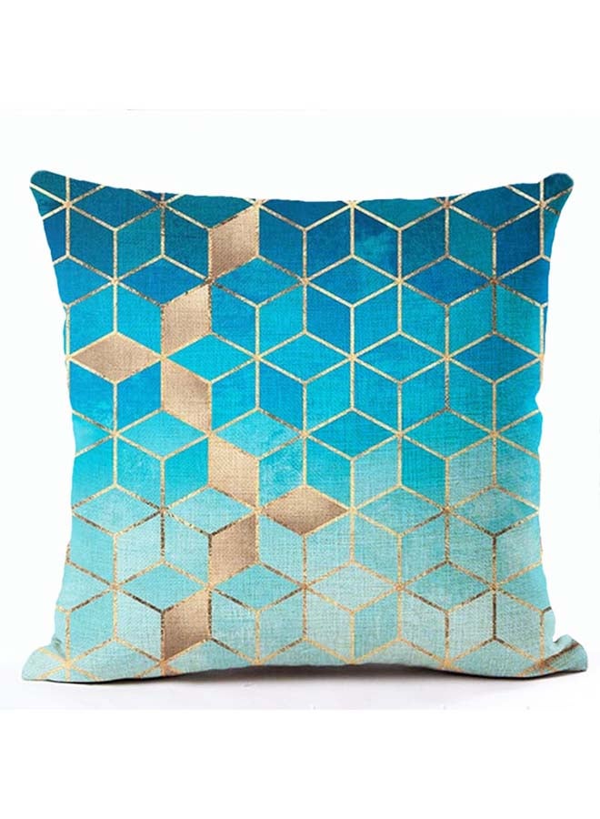 غطاء وسادة بطبعة هندسية متعدد الألوان 45x45سم