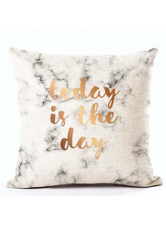 Marble Print Square Cushion Cover Multicolour 45x45cm