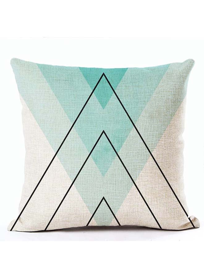 Geometric Pattern Printed Cushion Cover Multicolour 45x45cm