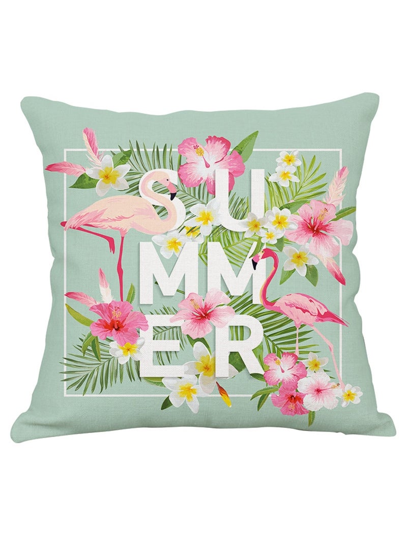 Cute Unicorn Square Cushion Cover Multicolour 45x45cm