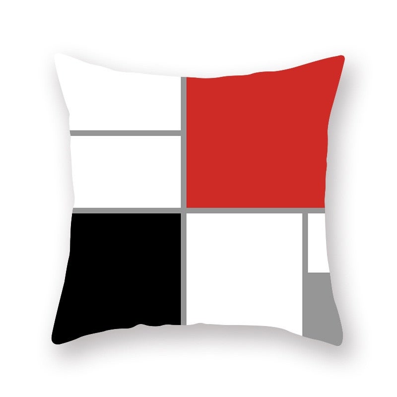 Geometric Pattern Square Cushion Cover Multicolour 45x45cm