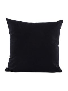 Plain Solid Cushion Cover Black 45x45cm
