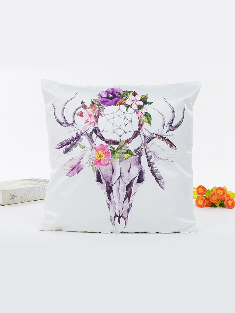 Dreamcatcher Pattern Supple Cushion Cover Multicolour 45x45cm
