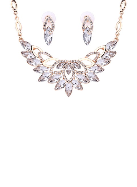 Generic 925 Sterling Silver Gold Plated Jewellery Set Best Price