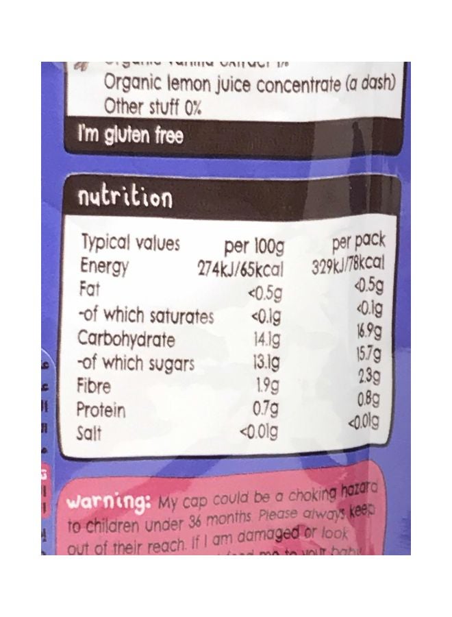 Ella’s kitchen Blueberries Apples Plus Bananas With Vanilla Baby Food, 4+ Months 120grams - Image 3