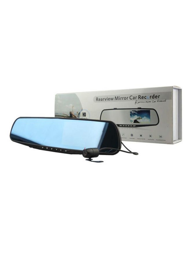 LCD Rearview Mirror DVR Dual Lens Front Rear HD Camera Recorder For Car - Image 1