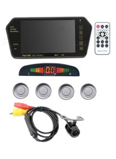 7-Inch TFT HD Rearview Mirror Monitor With Camera/Sensors