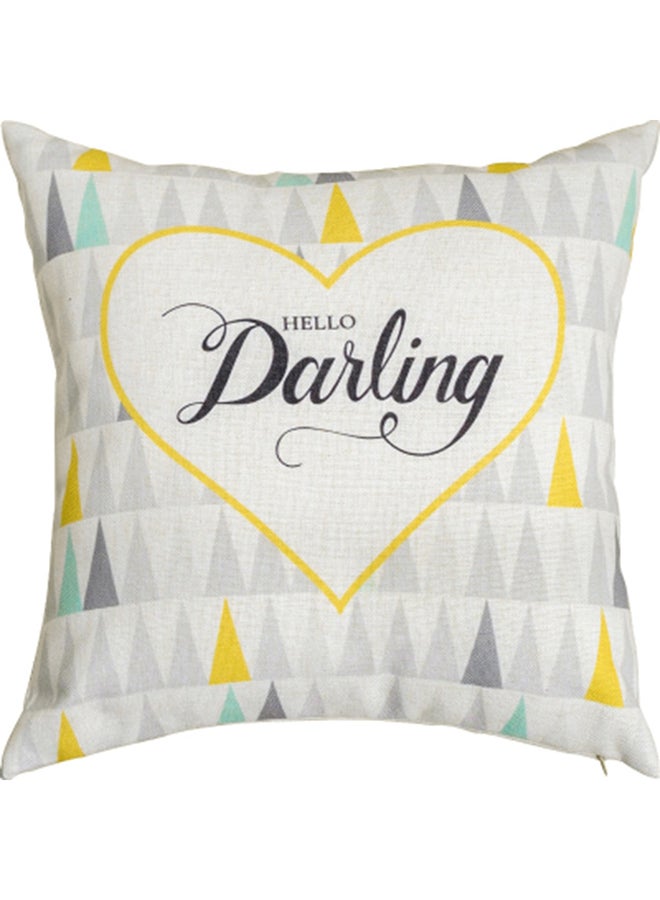 Geometric Pattern Square Cushion Cover Multicolour 45x45cm
