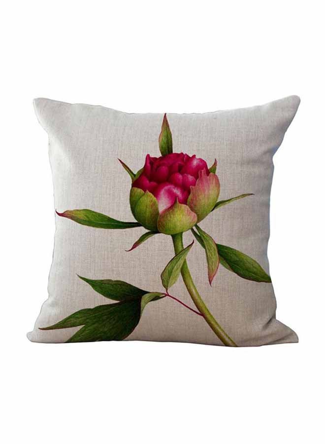 Floral Pattern Fine Soft Square Cushion Cover Multicolour 45x45cm
