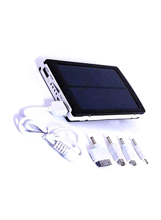 ماركة غير محددة - باور بانك يعمل بالطاقة الشمسية 30000.0 mAh أسود/أبيض - Image 1