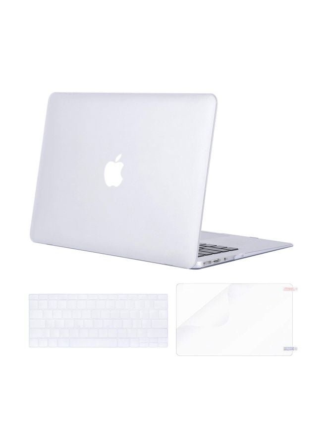 Mosiso Protective Case With Keyboard Cover And Screen Protector For Apple MacBook Air 13-Inch A1369/A1466 Frost - Image 1