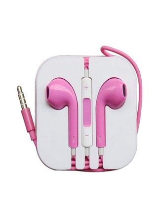 Wired In-Ear Earphones With Mic Pink/White - v1566456076/N29222746A_1