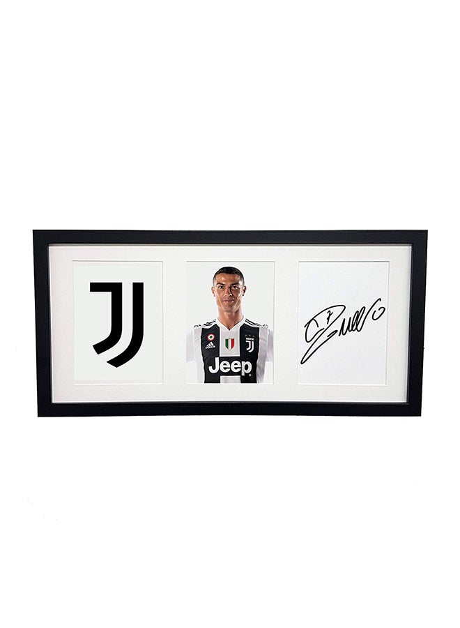 Boomah Accessories Ronaldo Juventus Autographed Framed Poster 50 x 23cm 