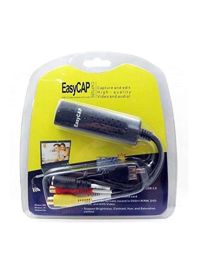 إيزي كاب موصلات كابل فيديو وصوت بمنفذ USB أسود/أحمر/أصفر - Image 1